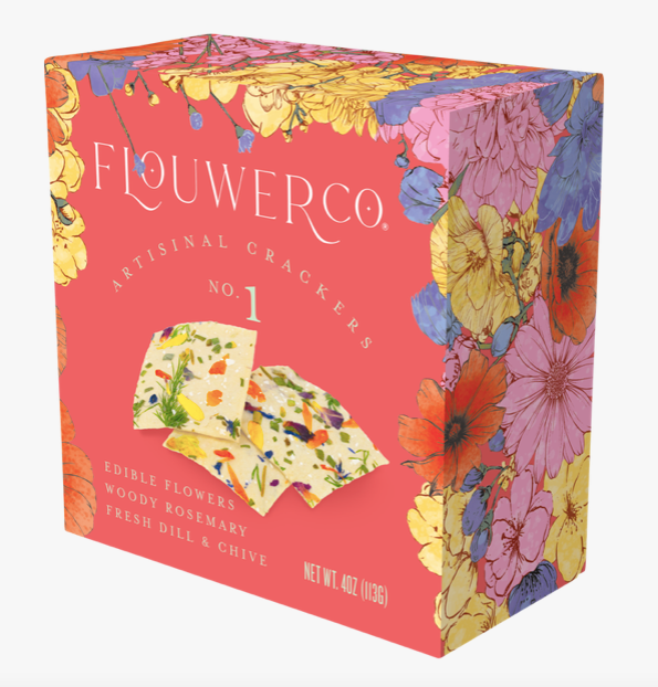 Artisanal Edible Floral Crackers