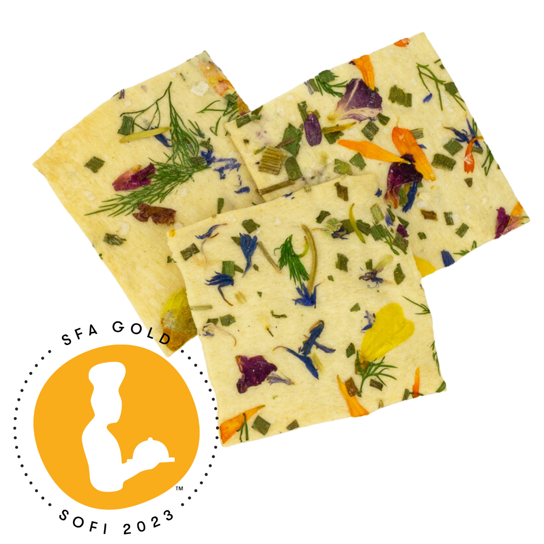 Artisanal Edible Floral Crackers