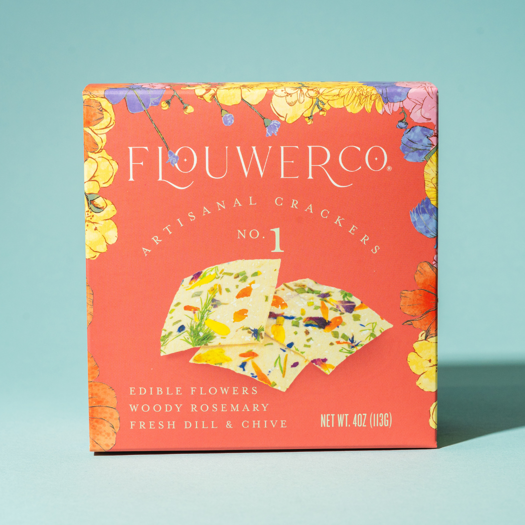 Artisanal Edible Floral Crackers