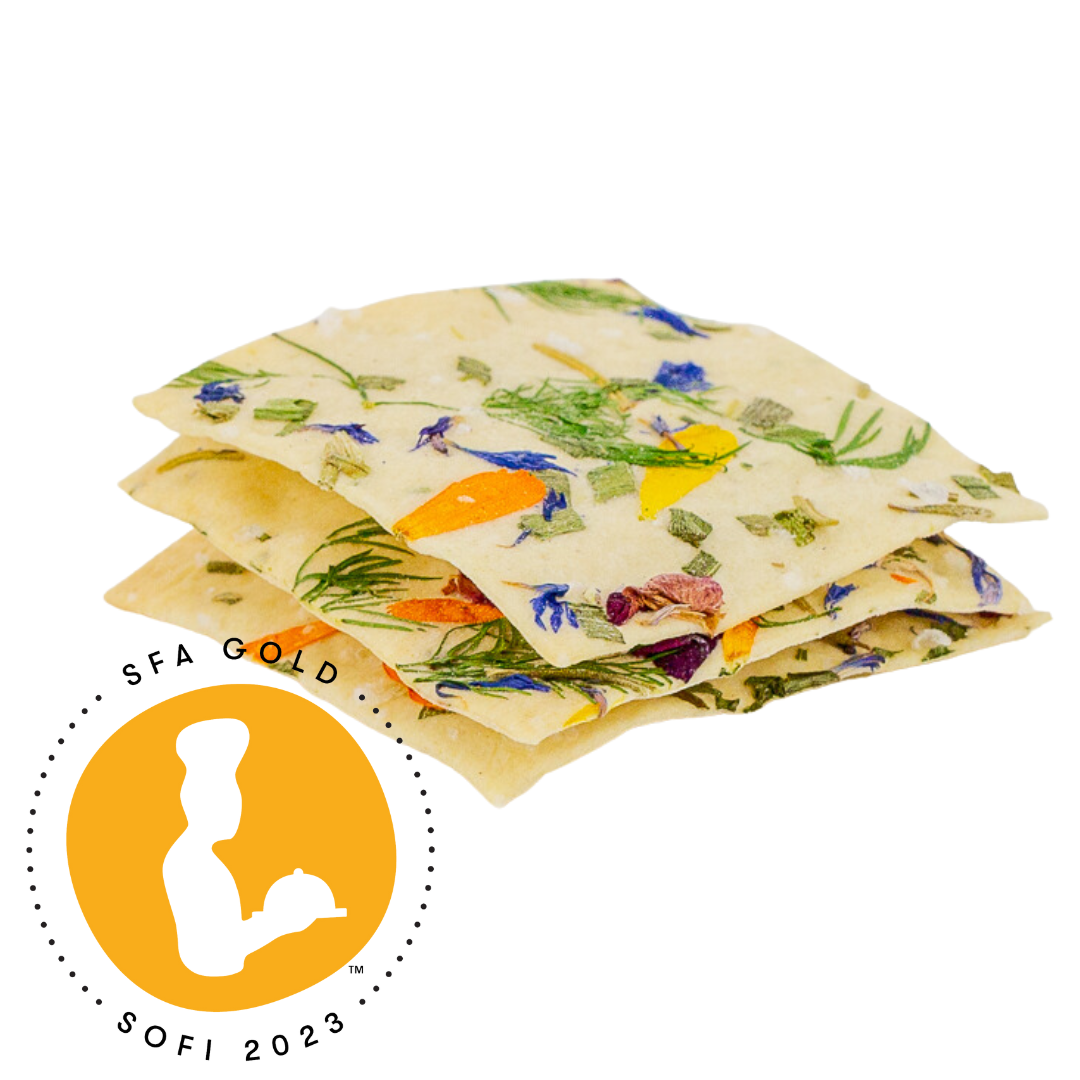 Artisanal Edible Floral Crackers