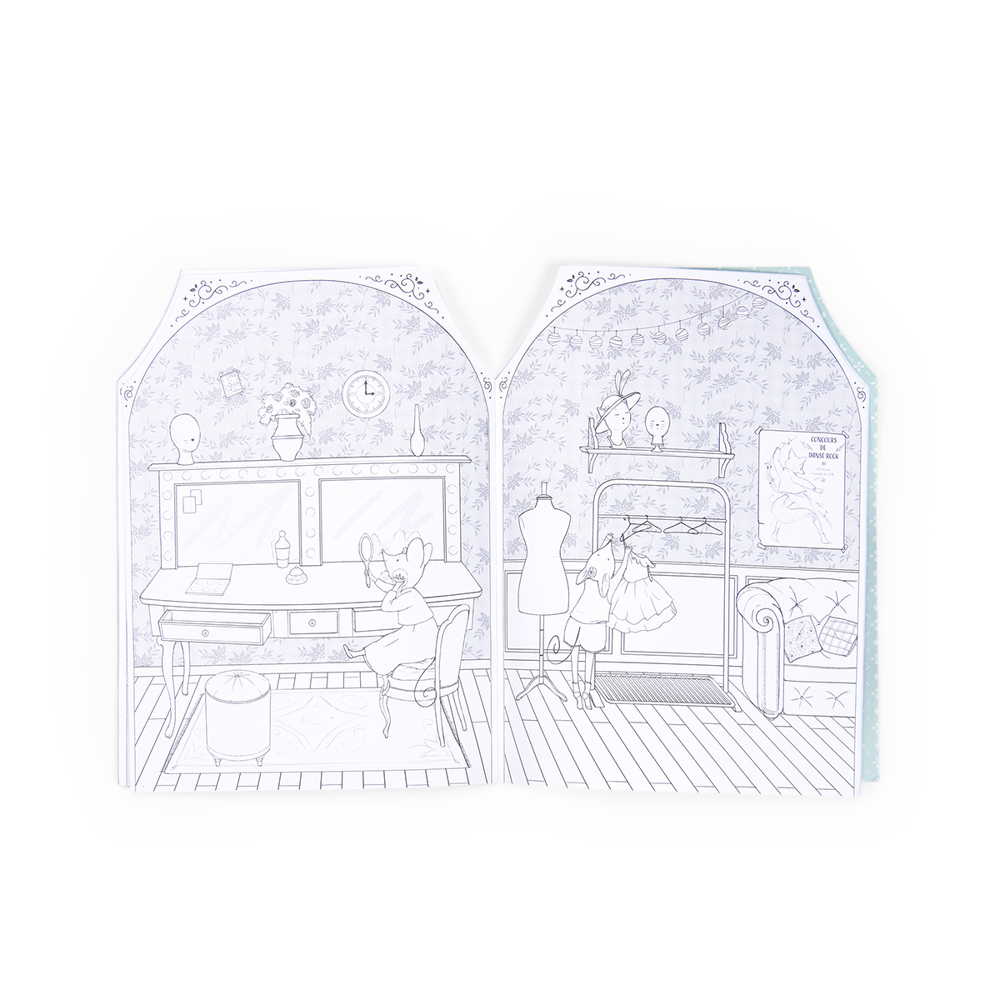 Box of 6 Coloring Books W/ Stickers Little School of Dance