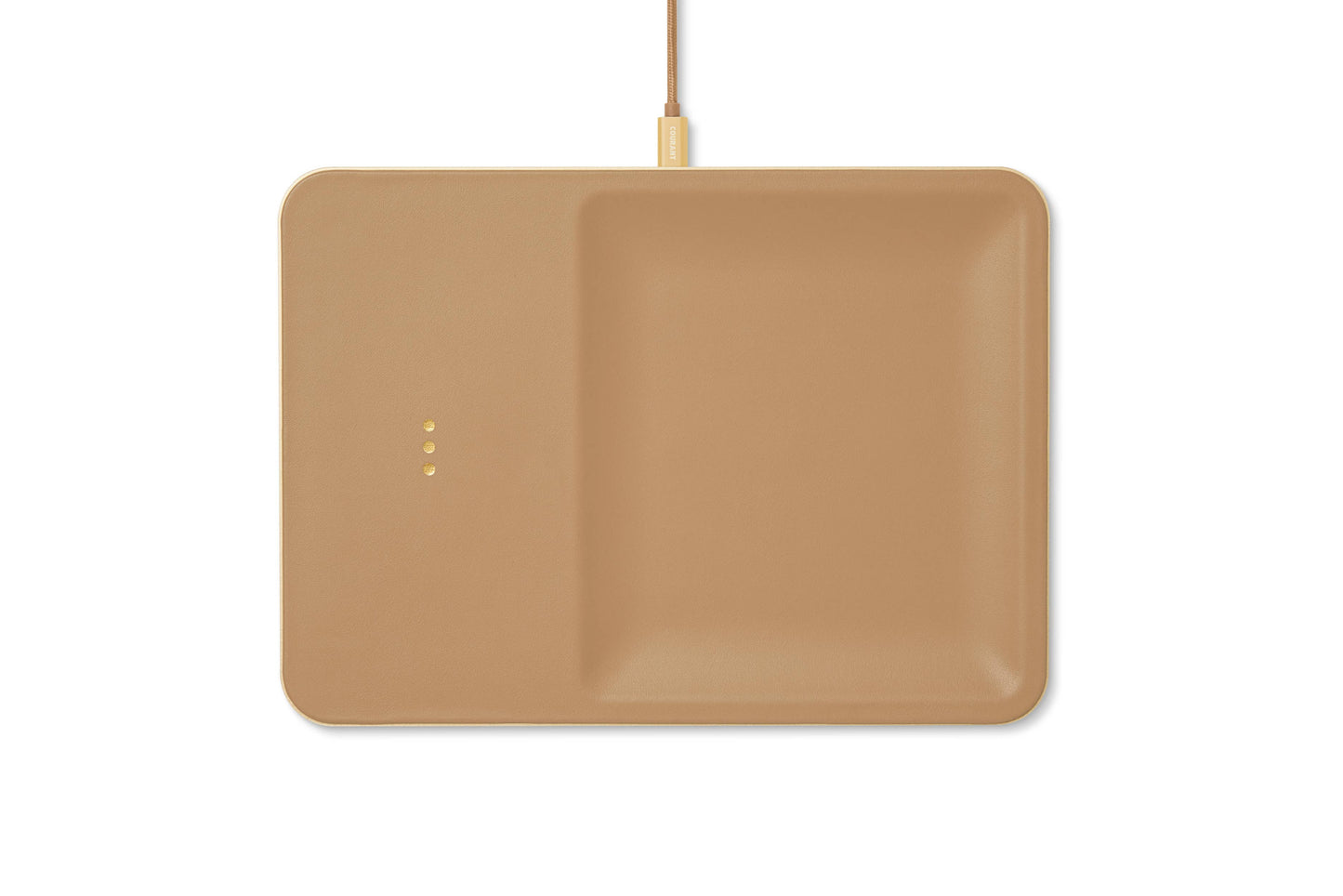 CATCH:3 - Classics Leather Wireless Charger with Valet Tray