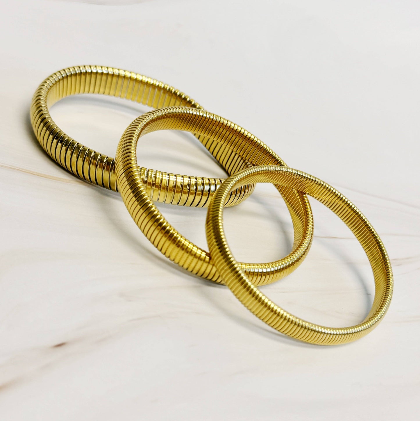 Golden Spring Soft Bangle Bracelet