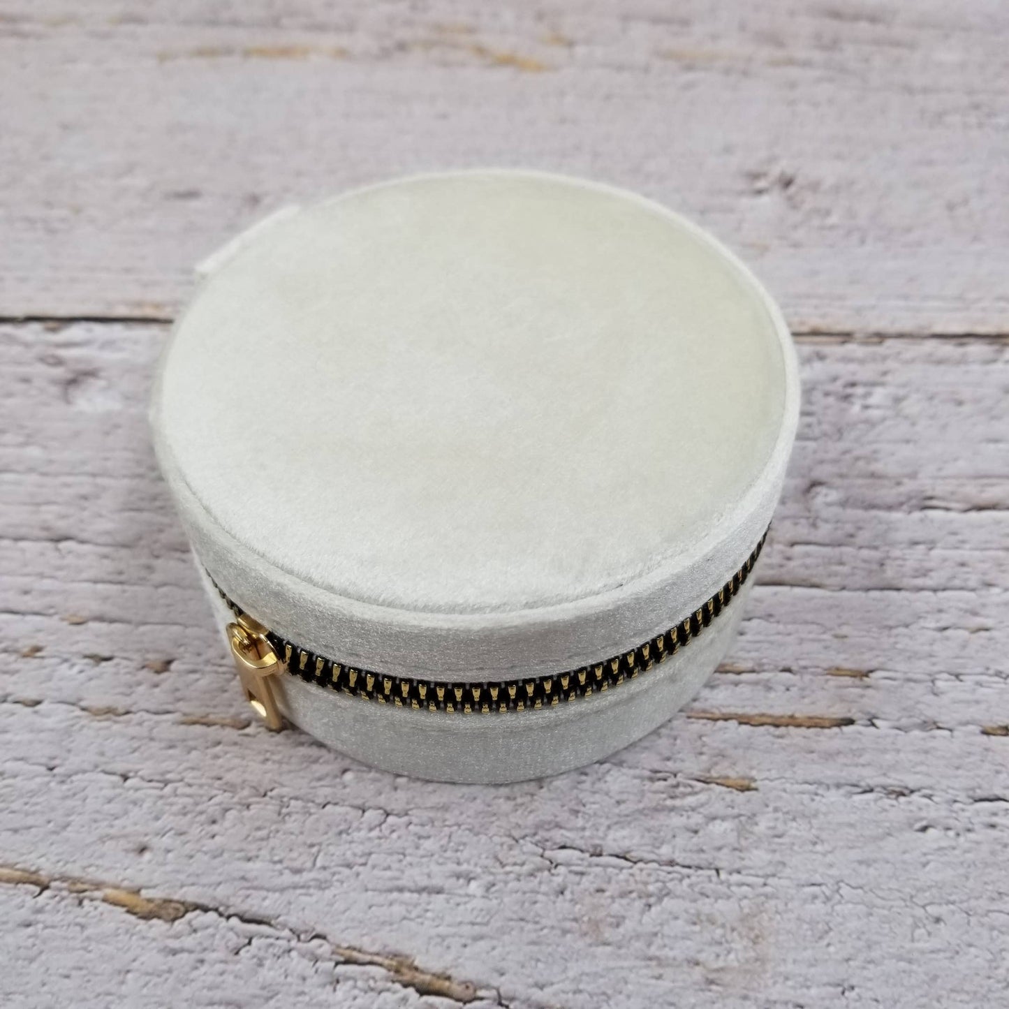 Velvet Jewelry Box Circular Organizer Box