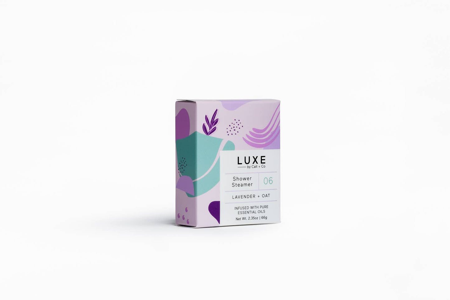 Cait + Co - Luxe Lavender + Oat Shower Steamer Fizzy Bomb