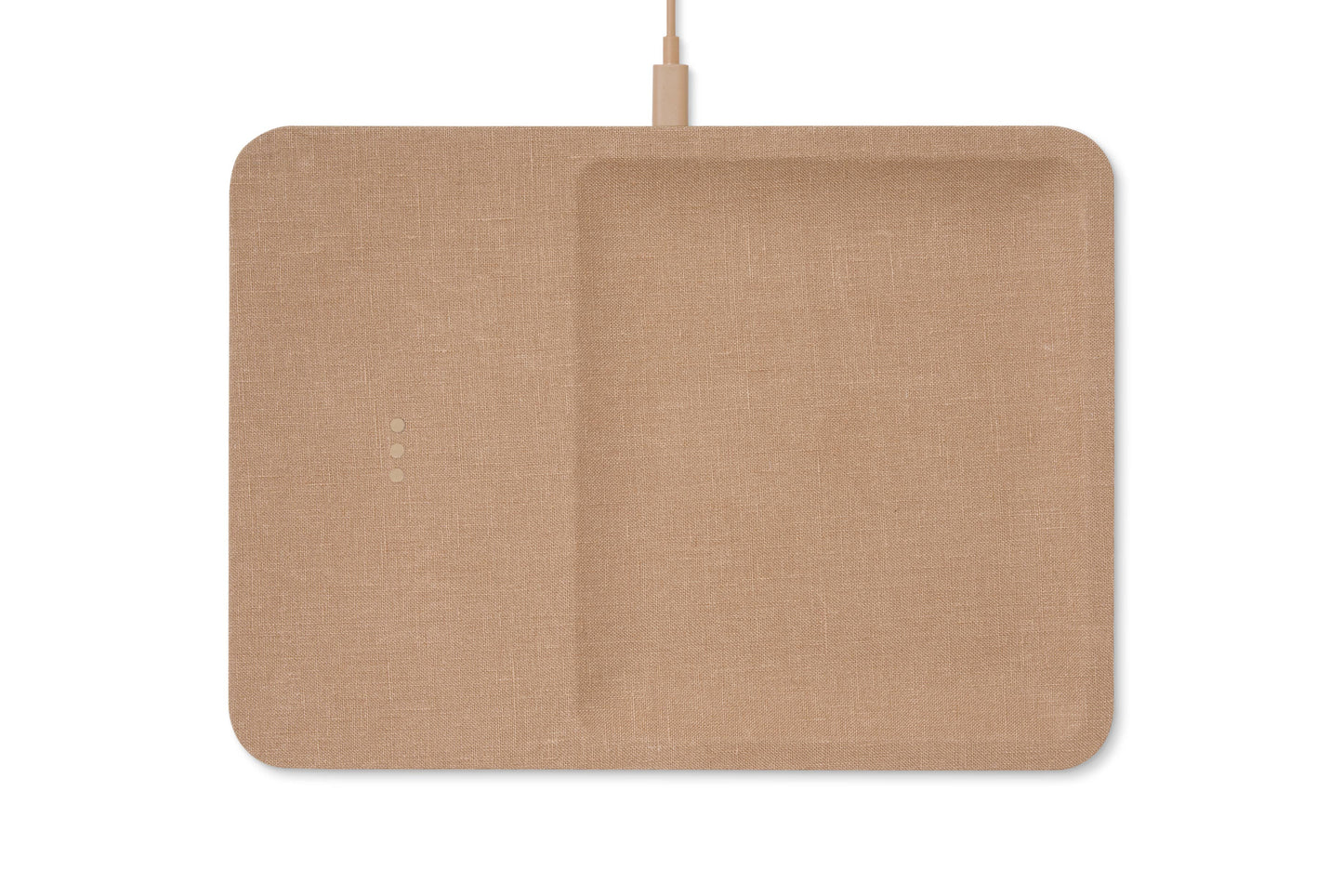 CATCH:3 - Essentials Linen Wireless Charger with Valet Tray