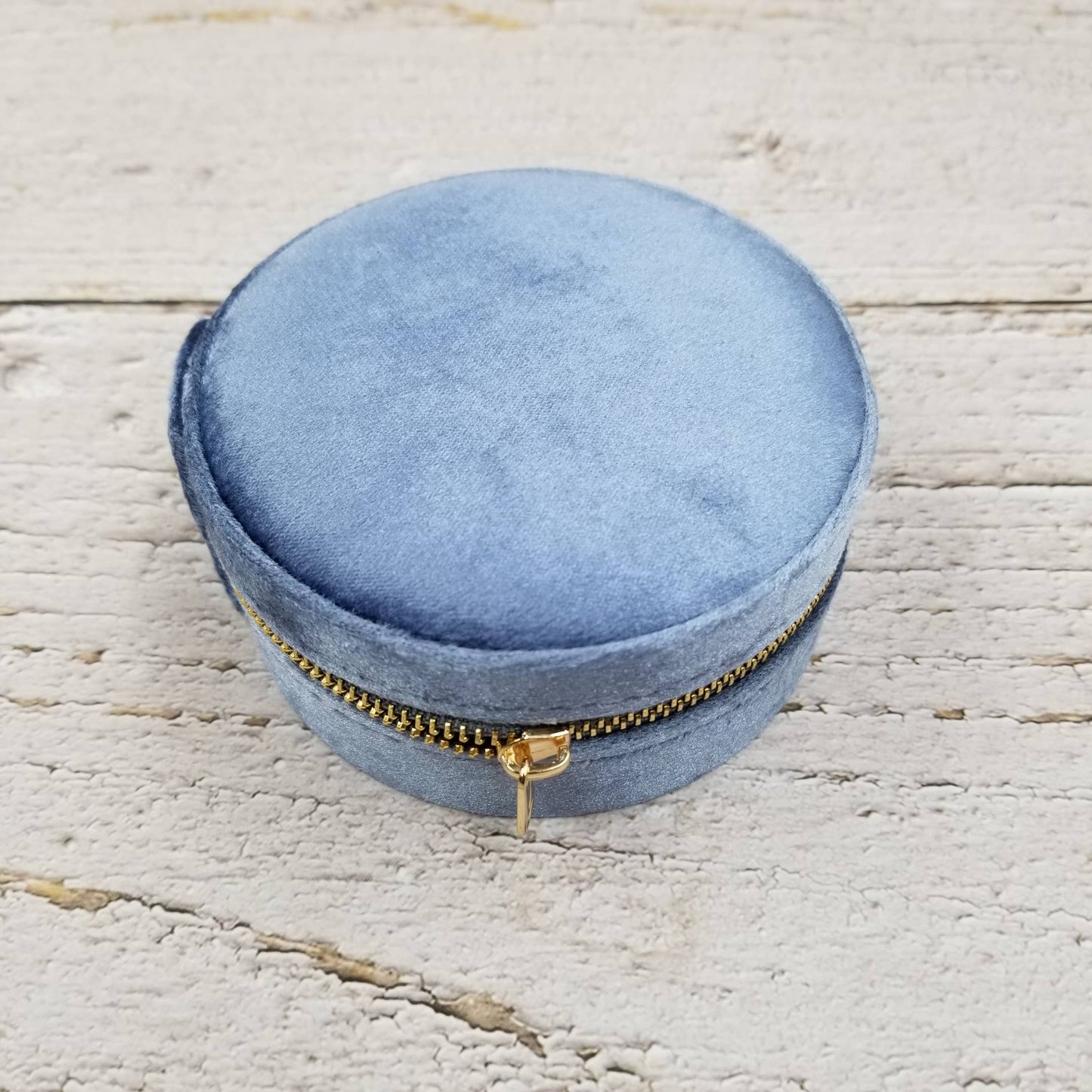 Velvet Jewelry Box Circular Organizer Box