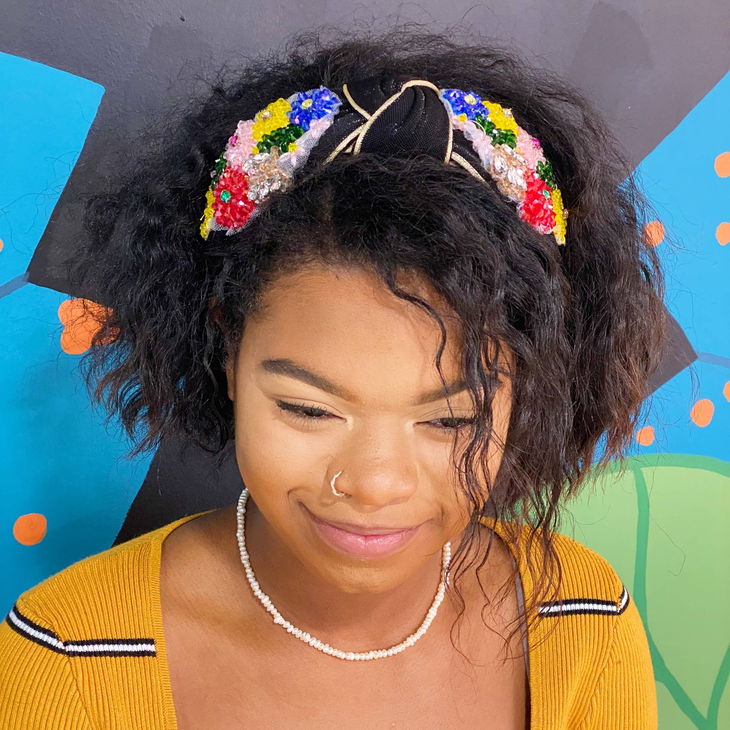 Luxe Flower Bead Headband