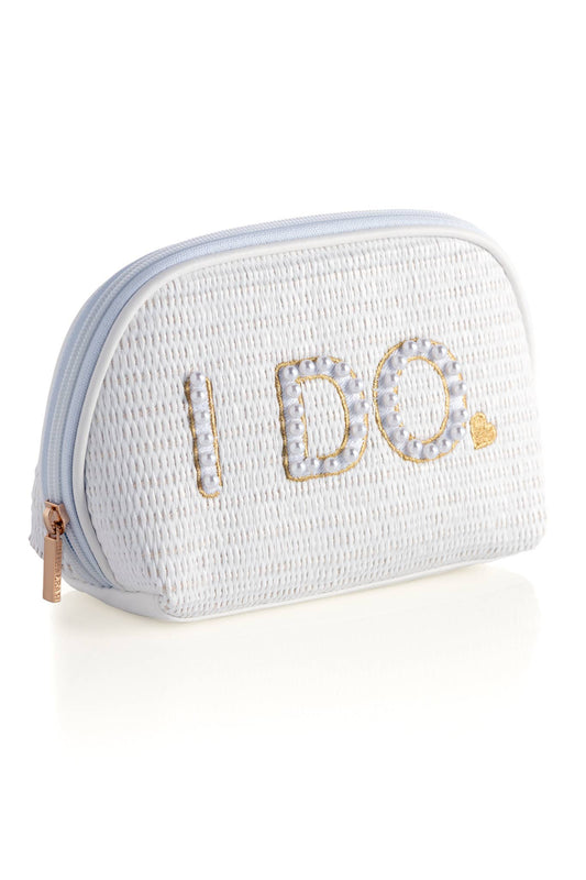 Shiraleah - I DO ZIP POUCH, WHITE