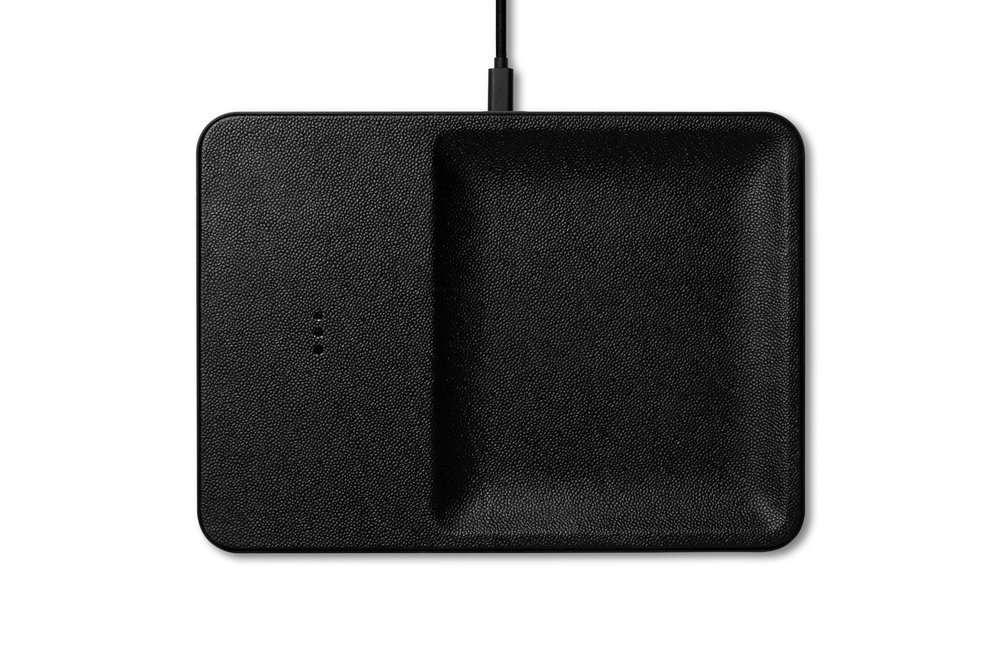 CATCH:3 - Classics Leather Wireless Charger with Valet Tray