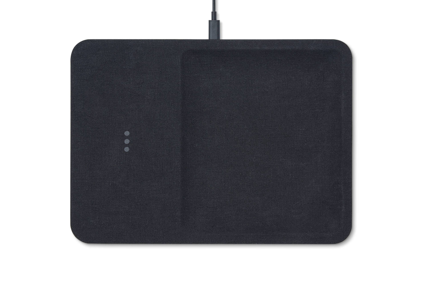 CATCH:3 - Essentials Linen Wireless Charger with Valet Tray